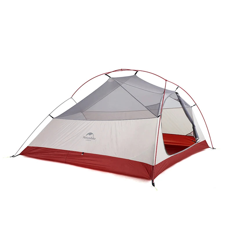 Naturehike Cloud Up 1 2 3 asmenų palapinė lauko itin lengvos nešiojamos stovyklavietės palapinės su kilimėliu Camping 20D silikoninė kelioninė palapinė