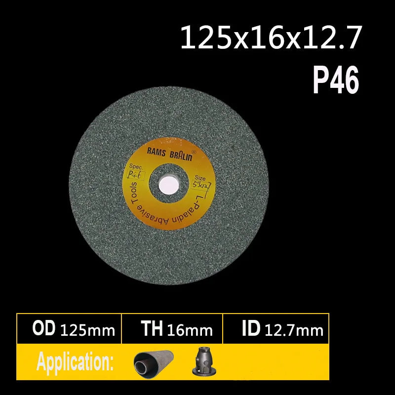 1 gabalas 125 * 16 * 12,7 mm keraminis abrazyvinis ratas P46 P60 P80 P120