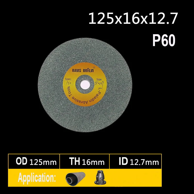 1 gabalas 125 * 16 * 12,7 mm keraminis abrazyvinis ratas P46 P60 P80 P120