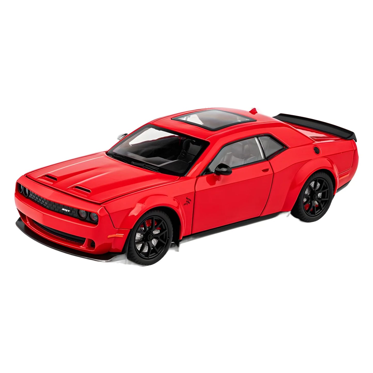 1:24 Dodge Challenger Hellcat Toy Car Die Cast Metel Cars Toy Pull Back Hellcat Model Cars with Sound and Light Hellc for Kids