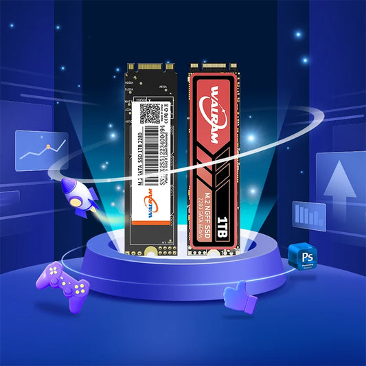 WALRAM M.2 NGFF SATA3 SSD 128 GB 256 GB 512 GB 1 TB vidinis M.2 NGFF SSD 2280 kietojo kūno diskas, skirtas nešiojamam kompiuteriui