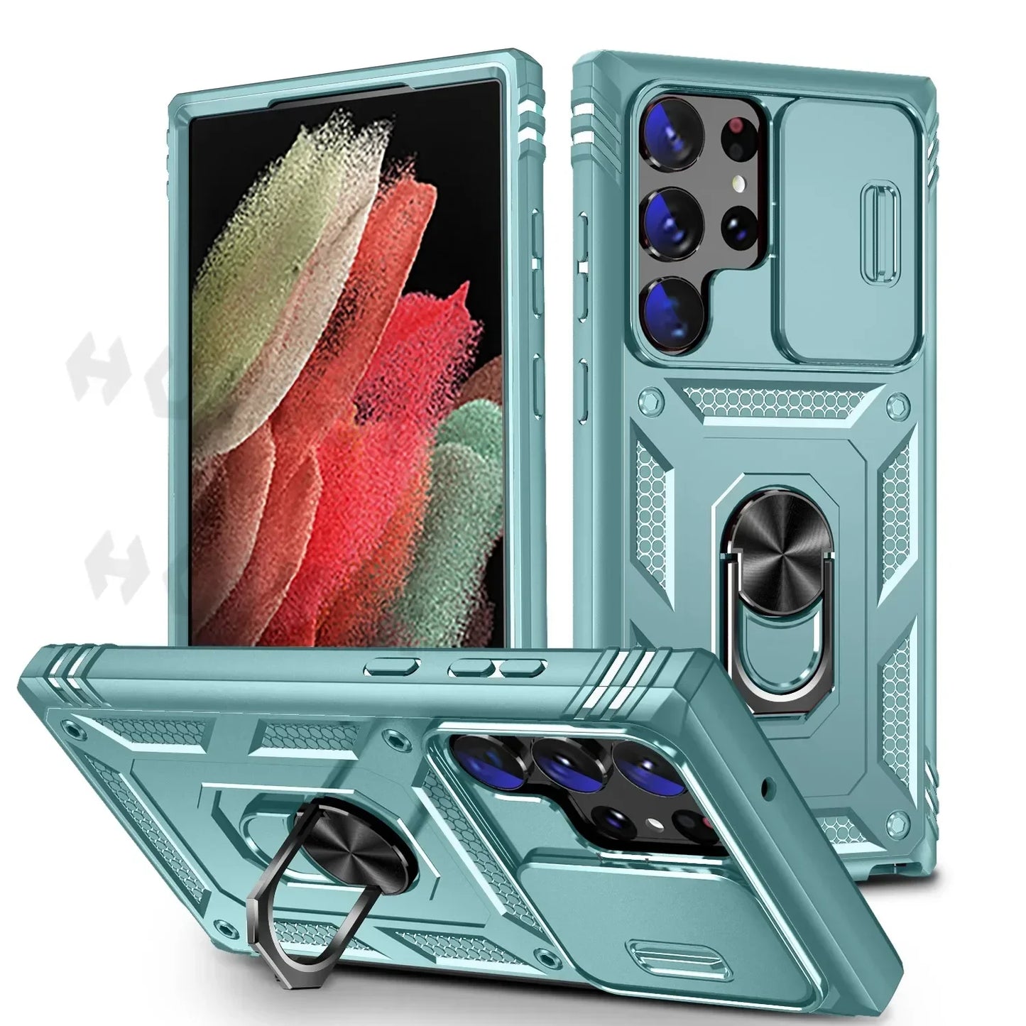 Camera Slide Lens Case For Samsung Galaxy S25 Ultra S24 Ultra S24 FE S23 FE A55 A16 A15 A54 A52 A35 Protective Grade Rugged Cove