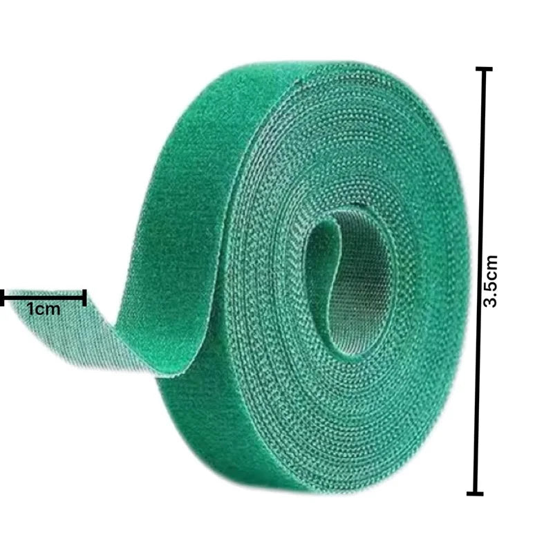 10/1M Nylon Plant Ties Plant Bandage Hook Tie Loop Adjustable Plant Support Reusable Fastener Tape for Home Garden Accessories