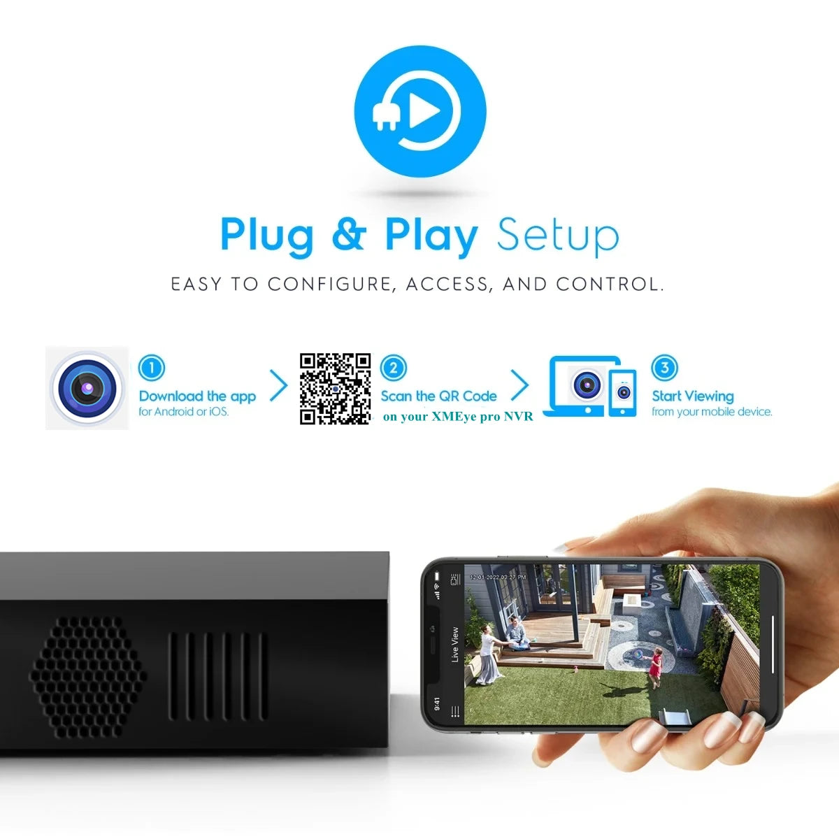 XM 4K H.265 10CH 16CH 36CH CCTV NVR for 8MP/5MP/4MP/3MP/2MP IP Camera metal network video recorder P2P for cctv system
