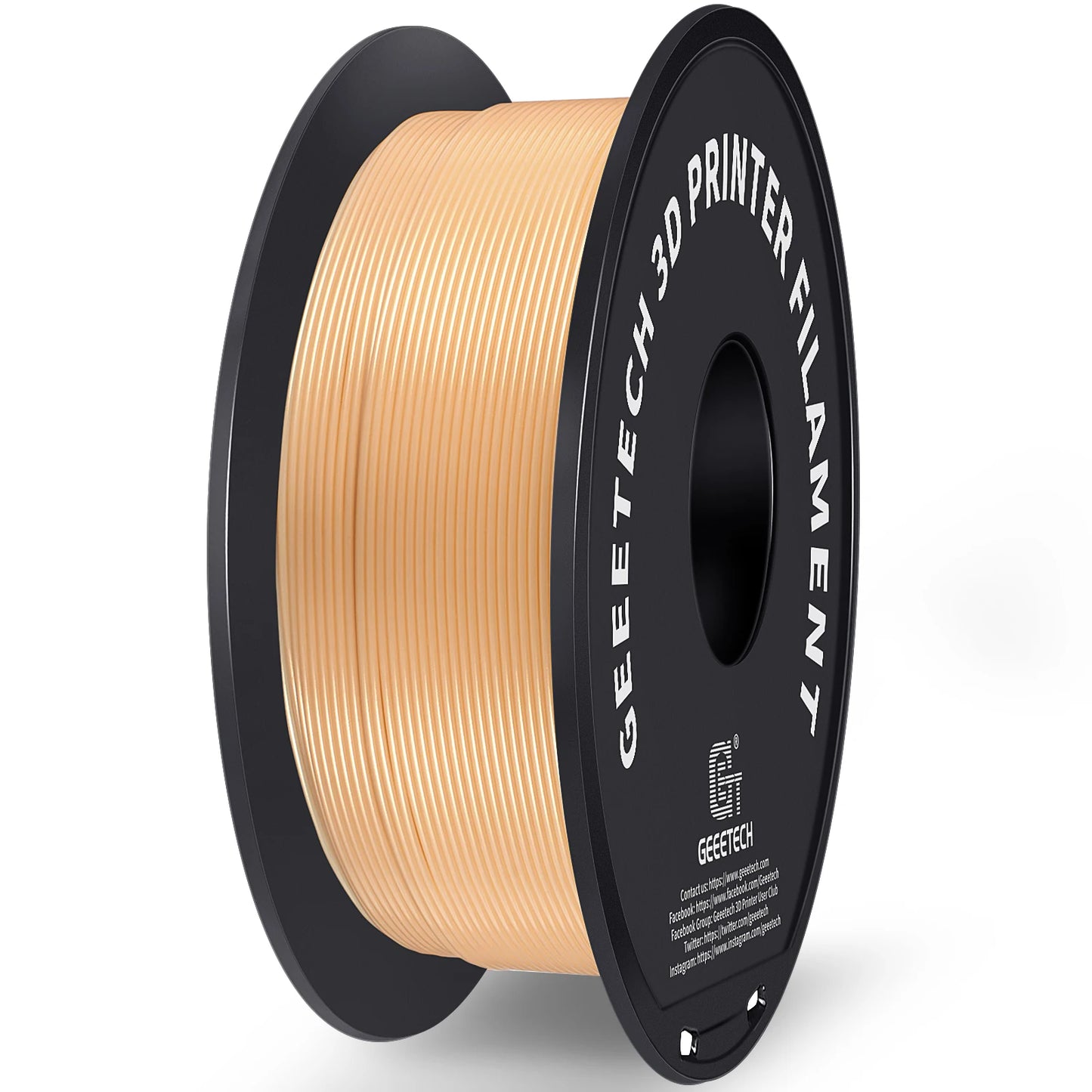 Geeetech 3D spausdintuvas Filament PLA PETG plastikas 1kg 1,75 mm, nesipainioja, 3D spausdinimo vielos medžiagos, juoda, balta, vakuuminė pakuotė
