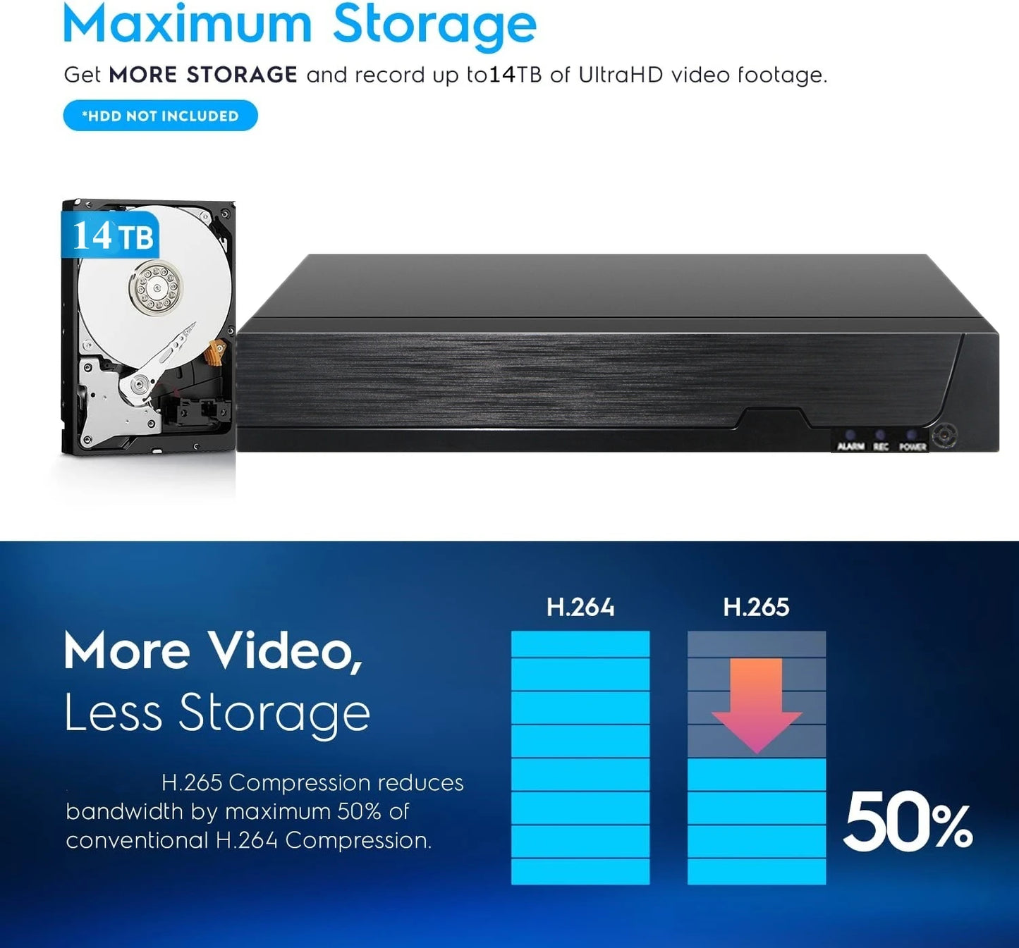 XM 4K H.265 10CH 16CH 36CH CCTV NVR for 8MP/5MP/4MP/3MP/2MP IP Camera metal network video recorder P2P for cctv system