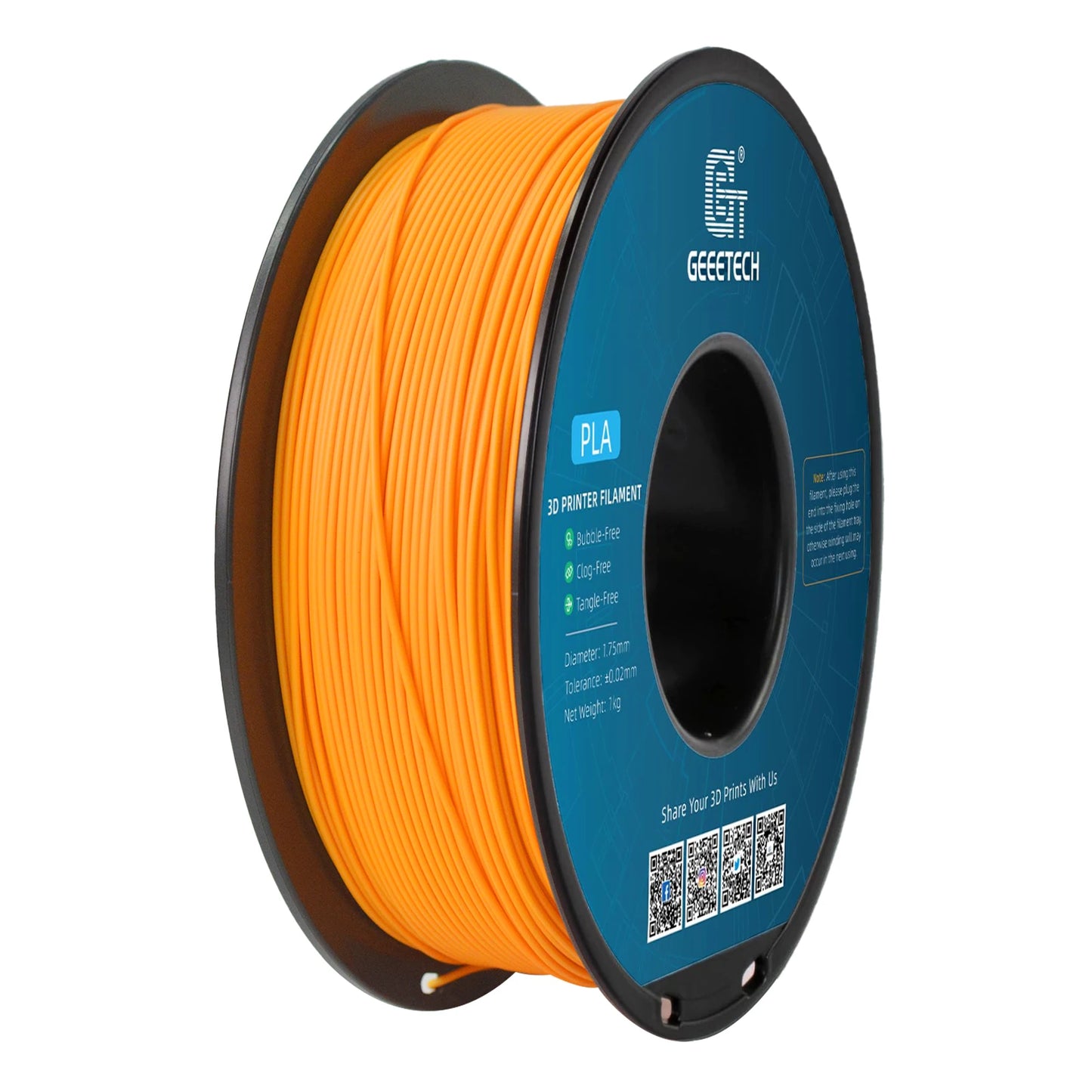Geeetech 3D spausdintuvas Filament PLA PETG plastikas 1kg 1,75 mm, nesipainioja, 3D spausdinimo vielos medžiagos, juoda, balta, vakuuminė pakuotė