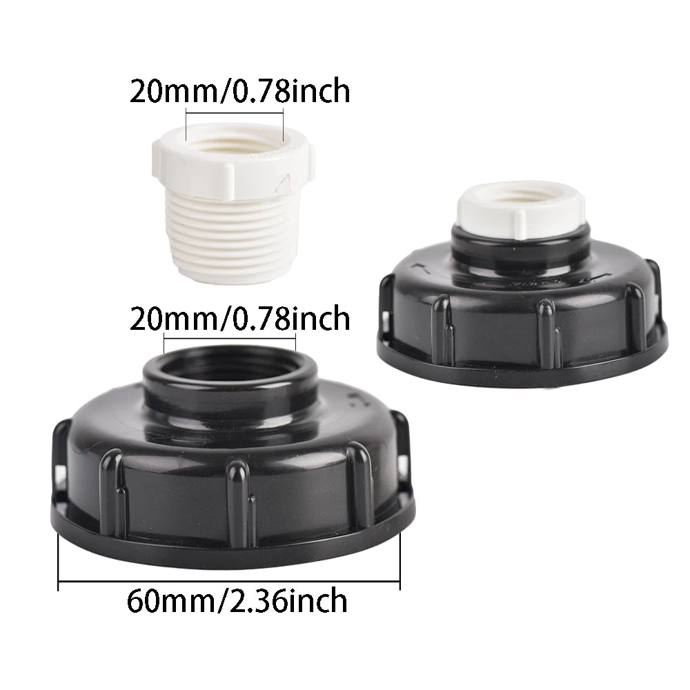 1/2" 3/4" 1" Female Thread IBC Tank Adapter S60 Water Tap Connector Valve Replacement Fitting Garden Irrigation Tool 1PCS