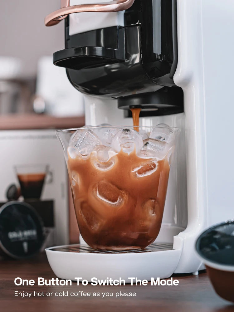 HiBREW 5 viename kelių kapsulių kavos aparatas karštas/šaltas DG Cappuccino Nes maža kapsulė ESE pod maltos kavos kavinė 20 barų H2B