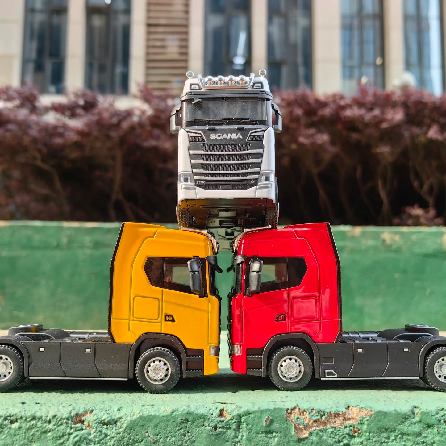 1/50 lydinio liejamas sunkvežimio galvutės automobilio modelio žaislai, modeliavimo inžinerijos, transporto priemonės, patraukiamos atgal konteinerio galvutės metalinis žaislas berniukui