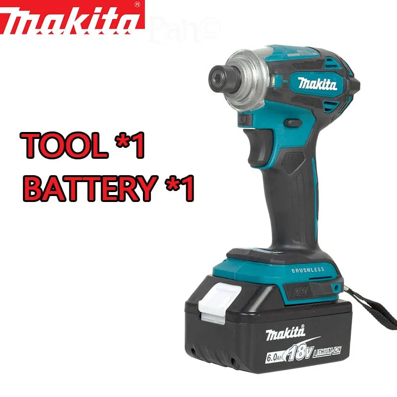 Makita DTD172 daugiafunkcis ličio elektrinis įrankis 18V elektrinis atsuktuvas Akumuliatorinis bešepetis elektrinis smūginis gręžtuvas
