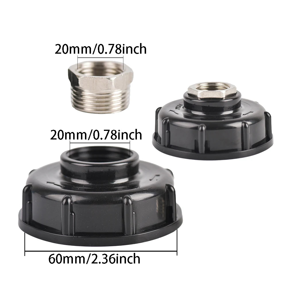 1/2" 3/4" 1" Female Thread IBC Tank Adapter S60 Water Tap Connector Valve Replacement Fitting Garden Irrigation Tool 1PCS