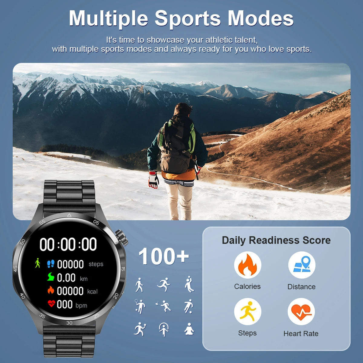 2025 m. Android GT4 Pro GPS NFC Smart Watch Men 360*360 AMOLED ekranas Širdies ritmas Bluetooth Call IP68 vandeniui atsparus vyriškas išmanusis laikrodis