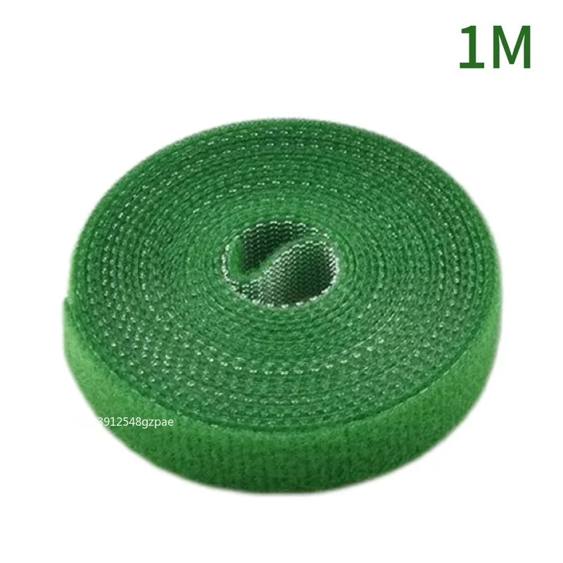 10/1M Nylon Plant Ties Plant Bandage Hook Tie Loop Adjustable Plant Support Reusable Fastener Tape for Home Garden Accessories
