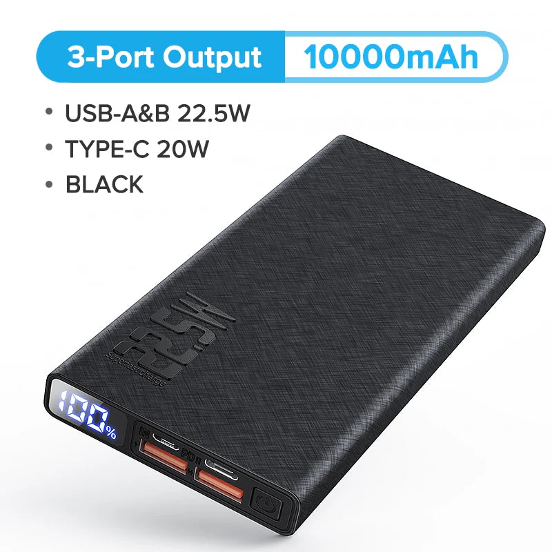 QOOVI Power Bank 20000mAh nešiojamas PD 20W greito įkrovimo Poverbank mobiliojo telefono išorinis akumuliatorius, skirtas iPhone 13 Xiaomi