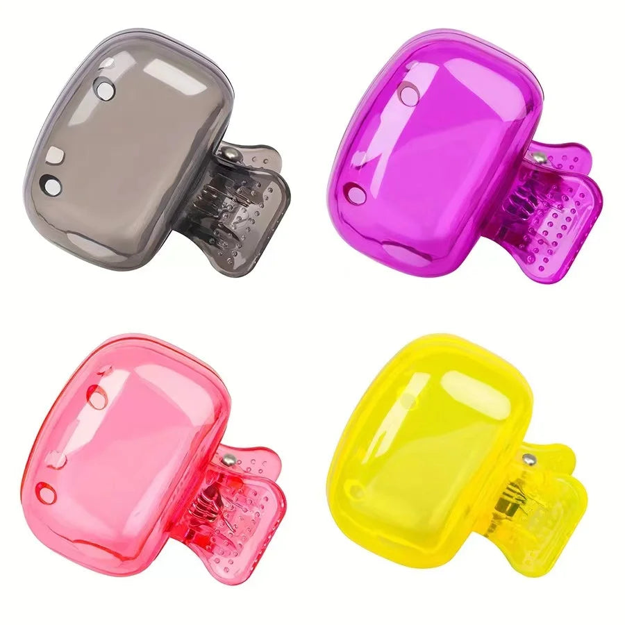 4 Pack Toothbrush Covers Caps Protector Coverings Clips Portable Plastic Toothbrush Head Case for Travel Camping School