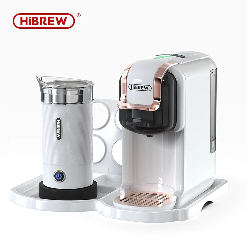 HiBREW 5 viename kelių kapsulių kavos aparatas karštas/šaltas DG Cappuccino Nes maža kapsulė ESE pod maltos kavos kavinė 20 barų H2B