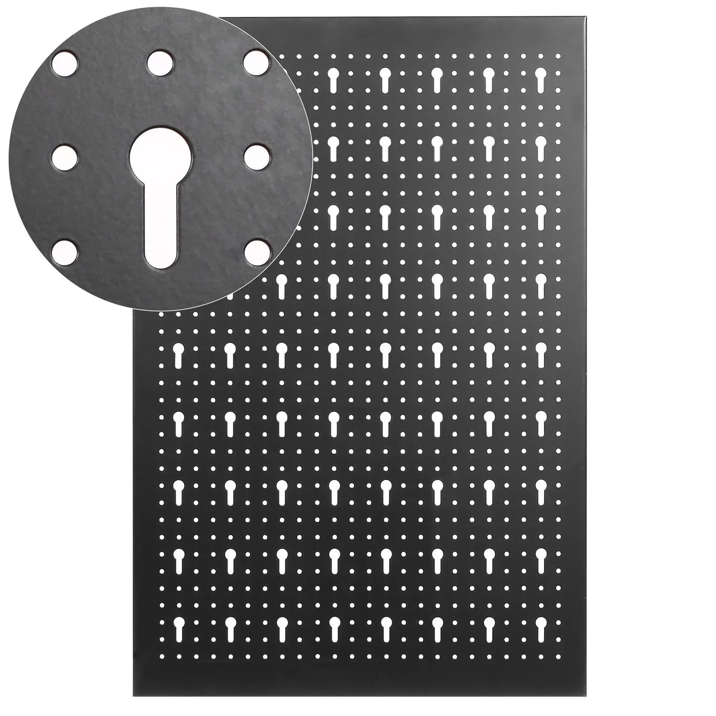 Fixkit Tool siena perforuota siena metalinė siena perforuota skarda su kabliukų laikikliais 117x55x2cm komplektas sienoms kabliukas 17 dalių