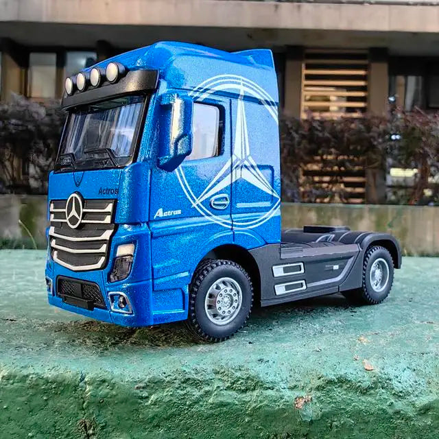 1/50 lydinio liejamas sunkvežimio galvutės automobilio modelio žaislai, modeliavimo inžinerijos, transporto priemonės, patraukiamos atgal konteinerio galvutės metalinis žaislas berniukui