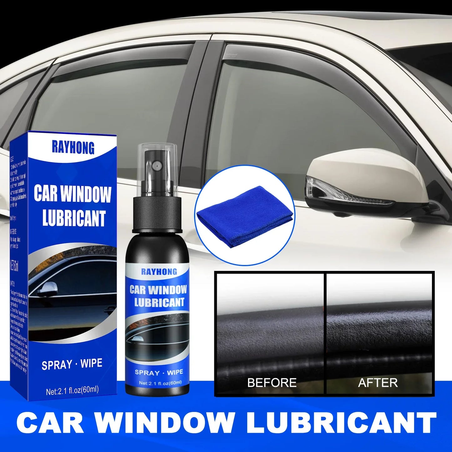 60 ml langų tepalas guminės durelių guminės juostelės automobilio minkštinimo priežiūra pašalina triukšmą Universalūs automobilių gaminiai