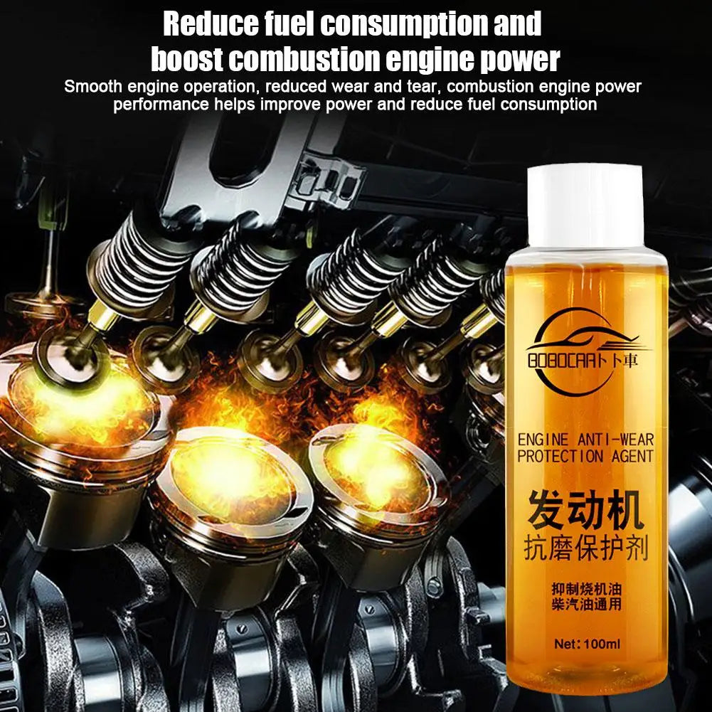 1/3/5Bottles Engine Anti-Wear Protective Agent Noise-Reduction Jitter Strong Burning Engine Oil Liquid Additive Car Supplies