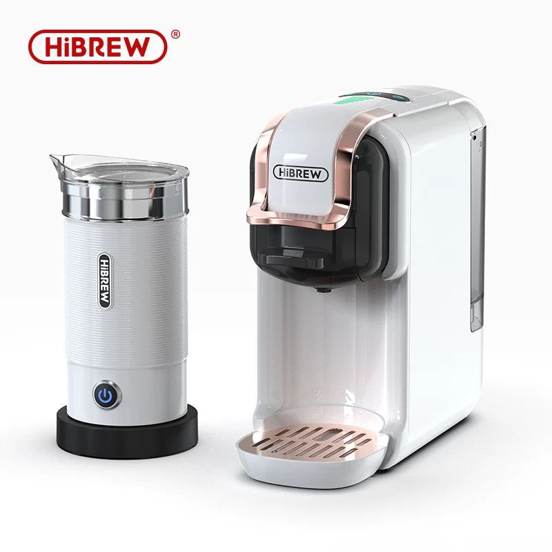 HiBREW 5 viename kelių kapsulių kavos aparatas karštas/šaltas DG Cappuccino Nes maža kapsulė ESE pod maltos kavos kavinė 20 barų H2B