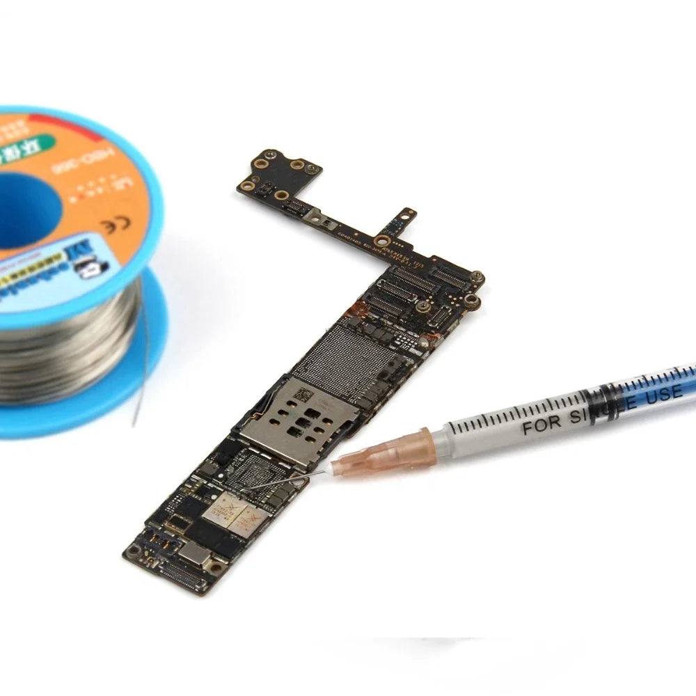 MECHANIC DJ002 Laidūs lipnūs klijai Sidabras, skirtas PCB gumai taisyti laidumo dažų jungčių plokštės pasta 0,2/1ml