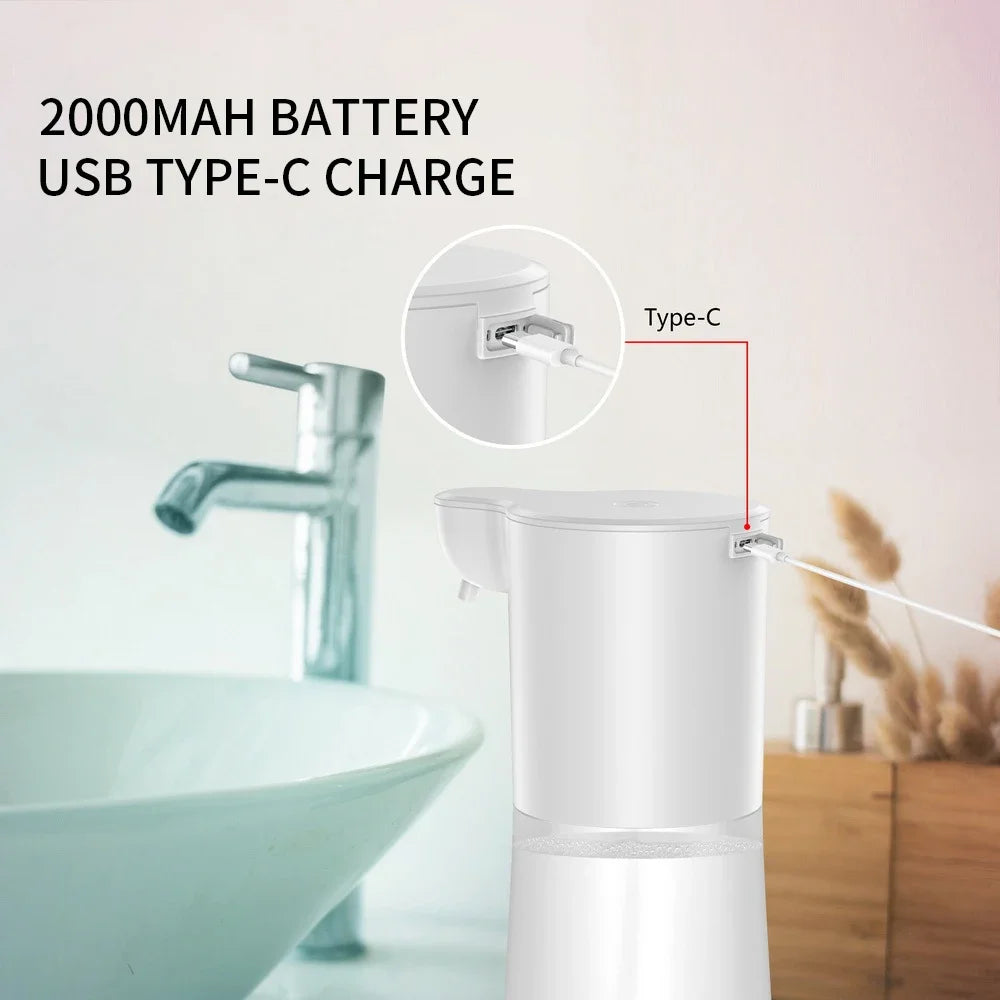Xiaomi 2000mAh USB įkrovimo automatinis indukcinis putplasčio muilo dozatorius Išmanusis infraraudonųjų spindulių bekontaktis rankų ploviklis virtuvei vonios kambariui