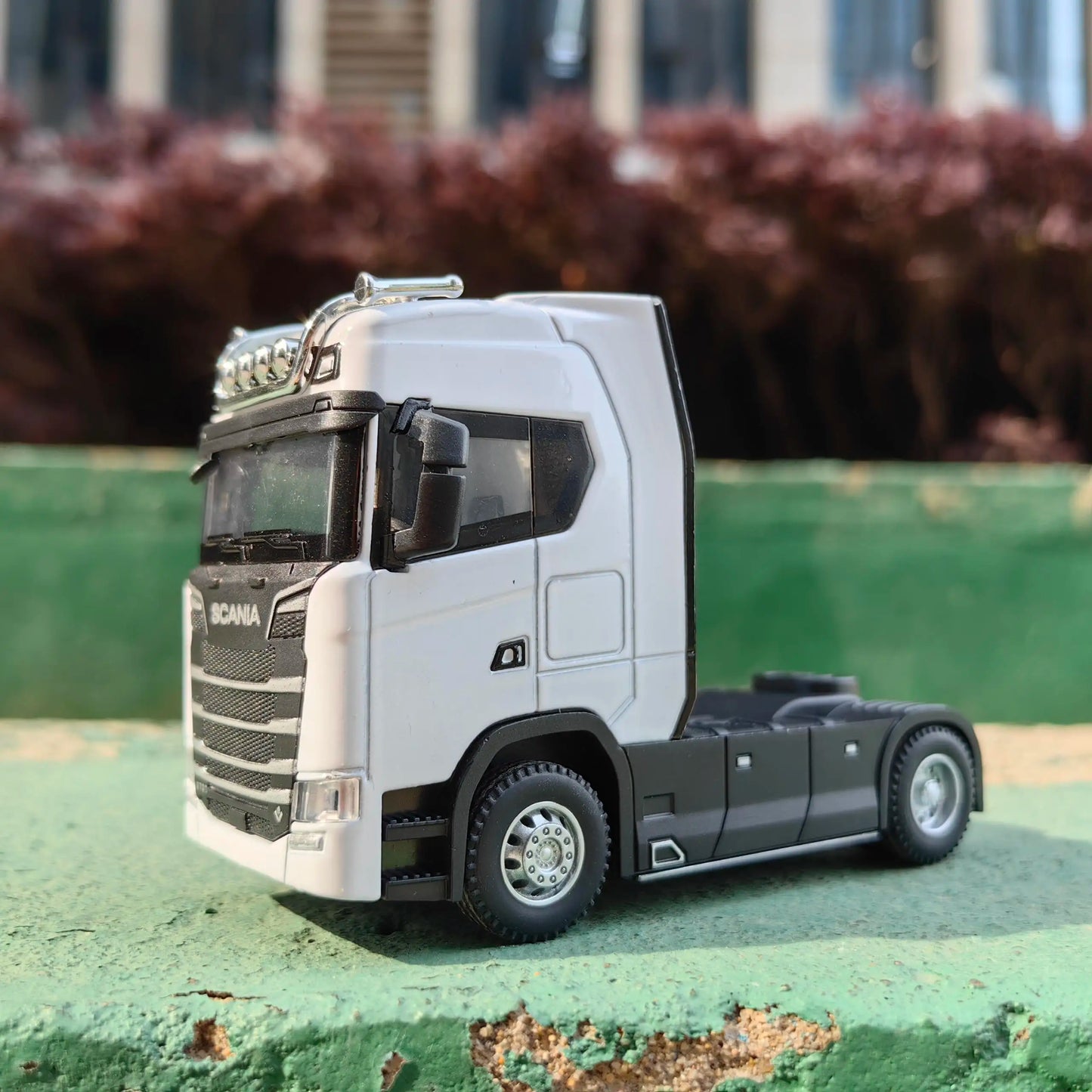 1/50 lydinio liejamas sunkvežimio galvutės automobilio modelio žaislai, modeliavimo inžinerijos, transporto priemonės, patraukiamos atgal konteinerio galvutės metalinis žaislas berniukui