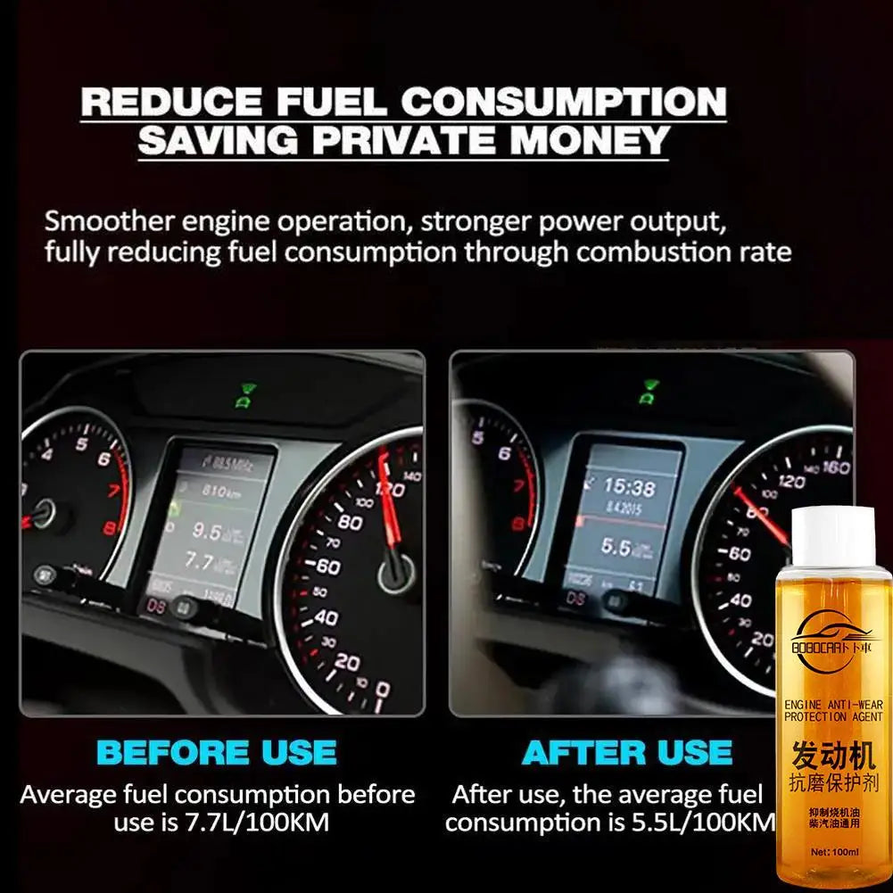 1/3/5Bottles Engine Anti-Wear Protective Agent Noise-Reduction Jitter Strong Burning Engine Oil Liquid Additive Car Supplies