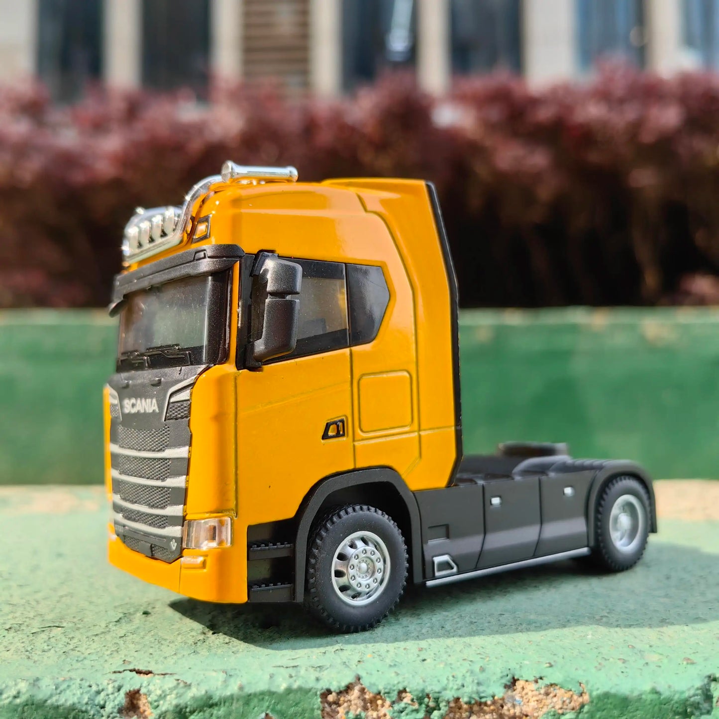 1/50 lydinio liejamas sunkvežimio galvutės automobilio modelio žaislai, modeliavimo inžinerijos, transporto priemonės, patraukiamos atgal konteinerio galvutės metalinis žaislas berniukui