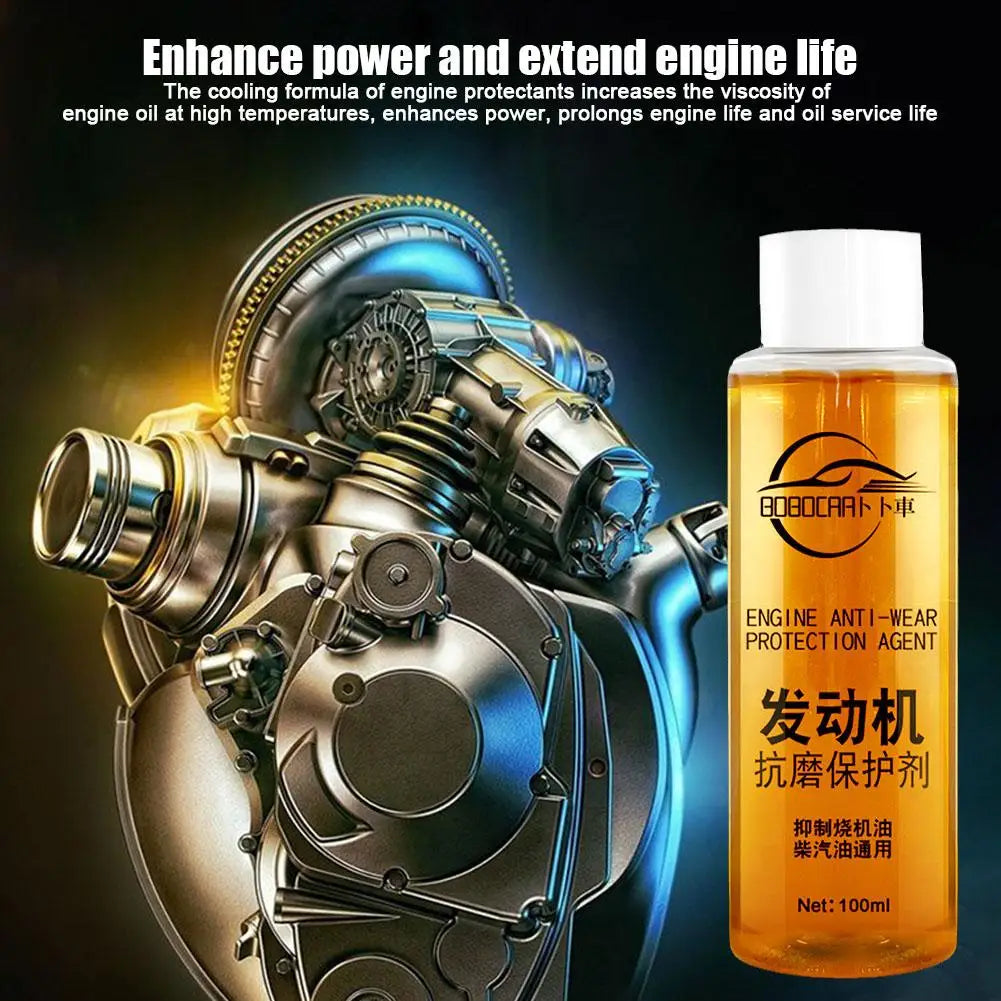 1/3/5Bottles Engine Anti-Wear Protective Agent Noise-Reduction Jitter Strong Burning Engine Oil Liquid Additive Car Supplies