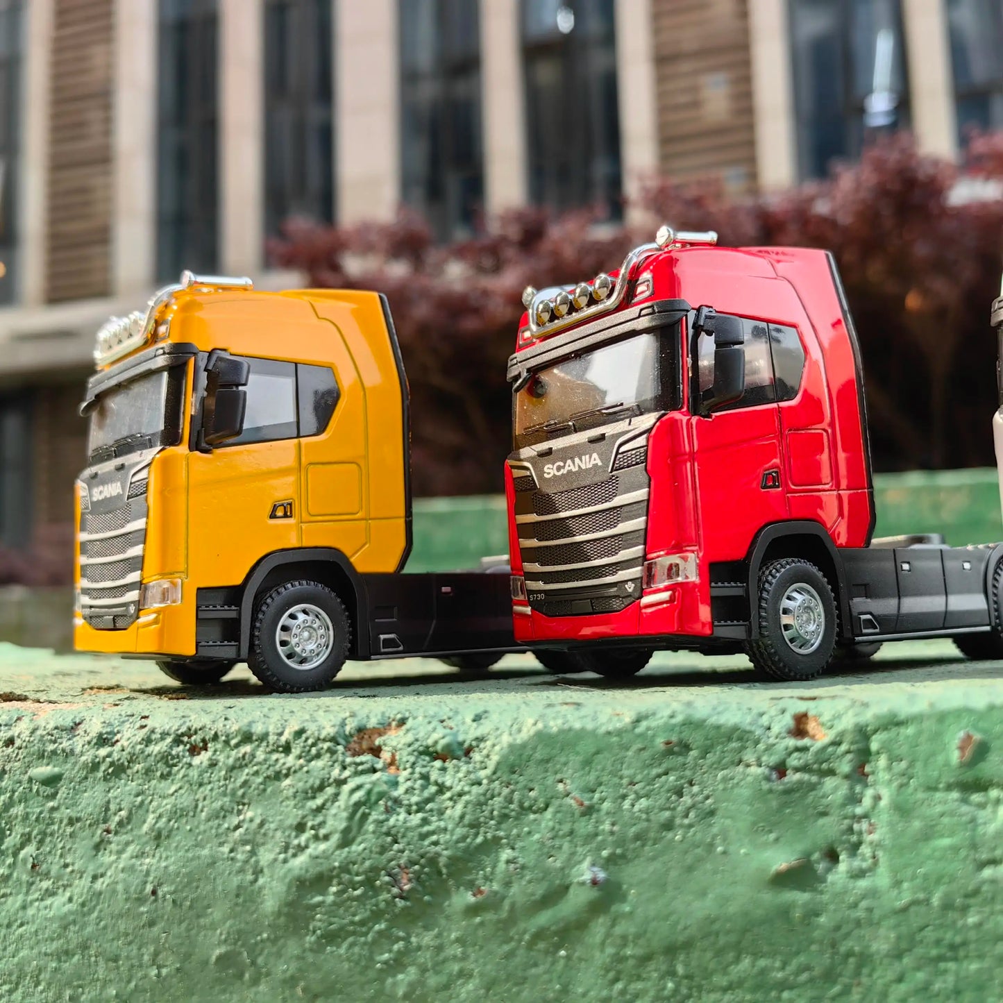 1/50 lydinio liejamas sunkvežimio galvutės automobilio modelio žaislai, modeliavimo inžinerijos, transporto priemonės, patraukiamos atgal konteinerio galvutės metalinis žaislas berniukui