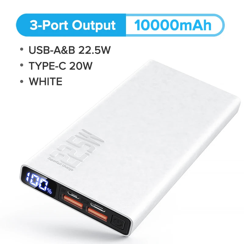 QOOVI Power Bank 20000mAh nešiojamas PD 20W greito įkrovimo Poverbank mobiliojo telefono išorinis akumuliatorius, skirtas iPhone 13 Xiaomi