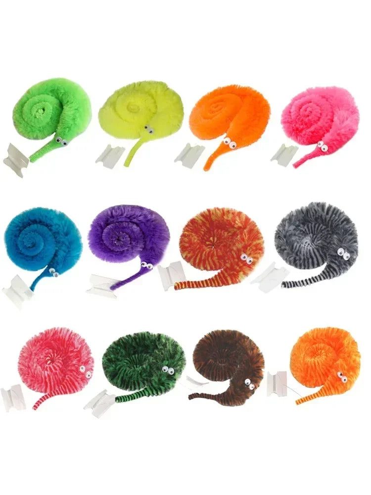 1/6/12pc Novelty Funny Props Twisty Magic Worm Trick Toy for Kids Caterpillars on AI Nvisible String Children Party Games Favors