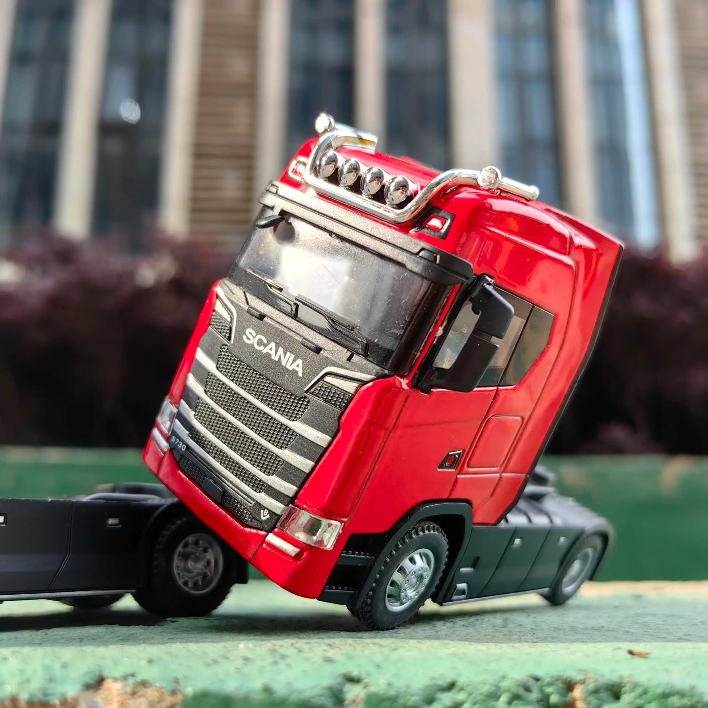 1/50 lydinio liejamas sunkvežimio galvutės automobilio modelio žaislai, modeliavimo inžinerijos, transporto priemonės, patraukiamos atgal konteinerio galvutės metalinis žaislas berniukui