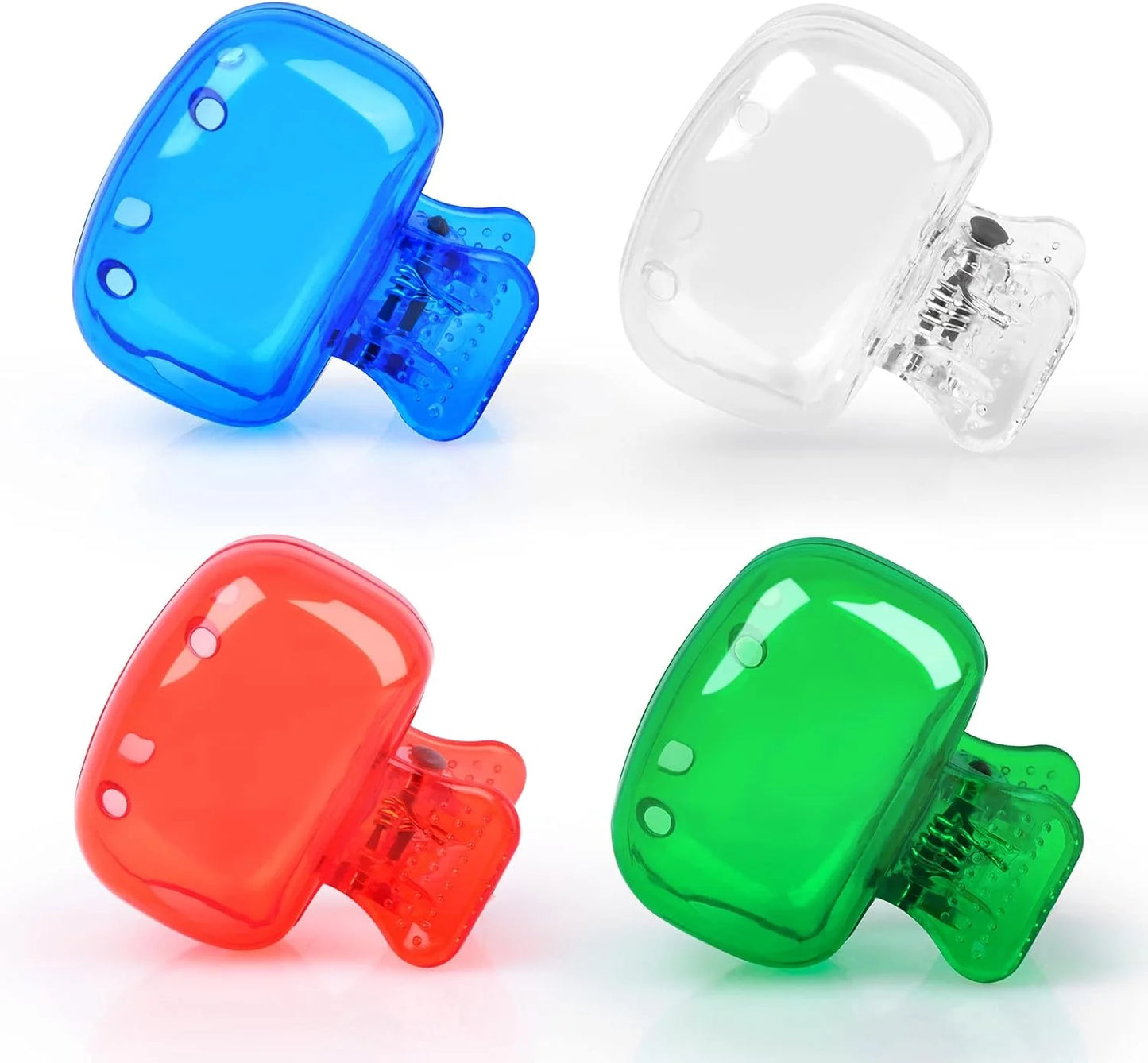 4 Pack Toothbrush Covers Caps Protector Coverings Clips Portable Plastic Toothbrush Head Case for Travel Camping School