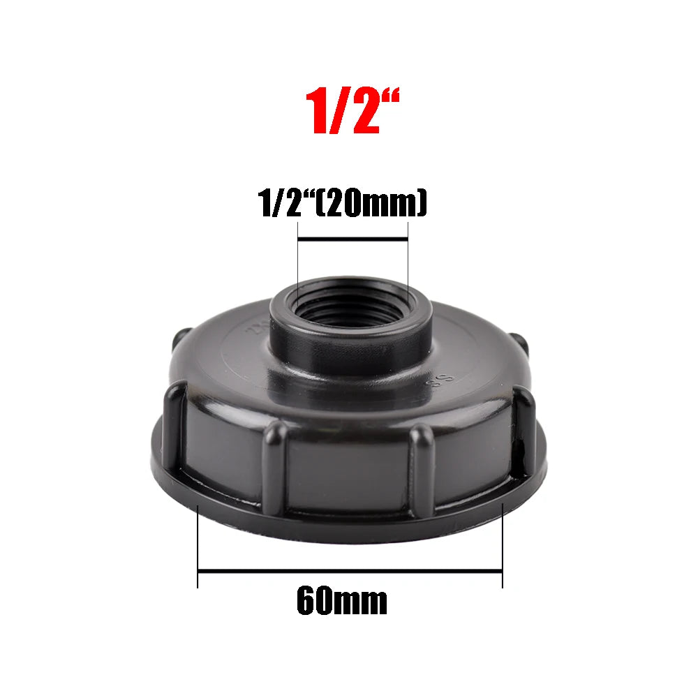 1/2" 3/4" 1" Female Thread IBC Tank Adapter S60 Water Tap Connector Valve Replacement Fitting Garden Irrigation Tool 1PCS