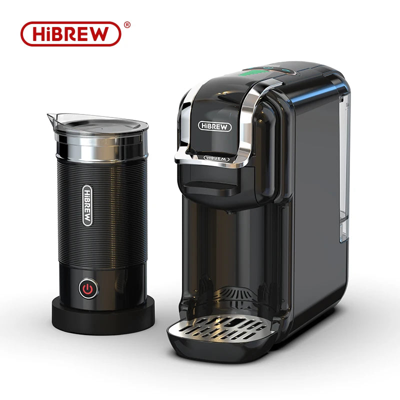 HiBREW 5 viename kelių kapsulių kavos aparatas karštas/šaltas DG Cappuccino Nes maža kapsulė ESE pod maltos kavos kavinė 20 barų H2B