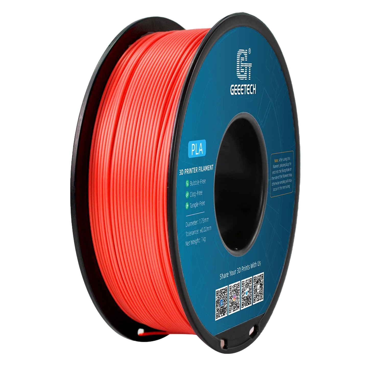 Geeetech 3D spausdintuvas Filament PLA PETG plastikas 1kg 1,75 mm, nesipainioja, 3D spausdinimo vielos medžiagos, juoda, balta, vakuuminė pakuotė