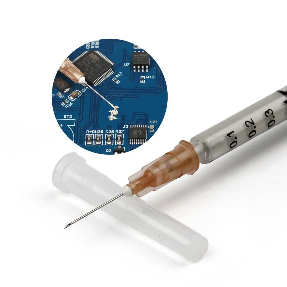 MECHANIC DJ002 Laidūs lipnūs klijai Sidabras, skirtas PCB gumai taisyti laidumo dažų jungčių plokštės pasta 0,2/1ml