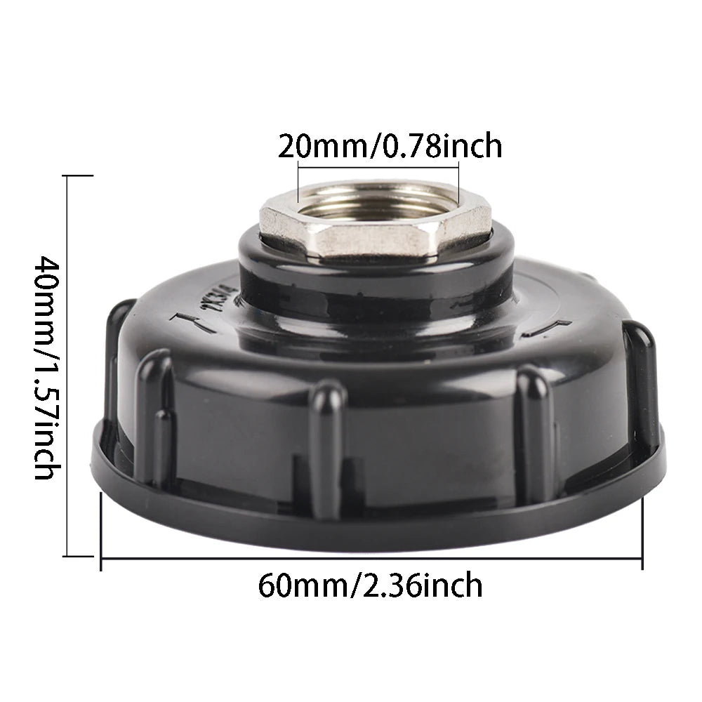 1/2" 3/4" 1" Female Thread IBC Tank Adapter S60 Water Tap Connector Valve Replacement Fitting Garden Irrigation Tool 1PCS