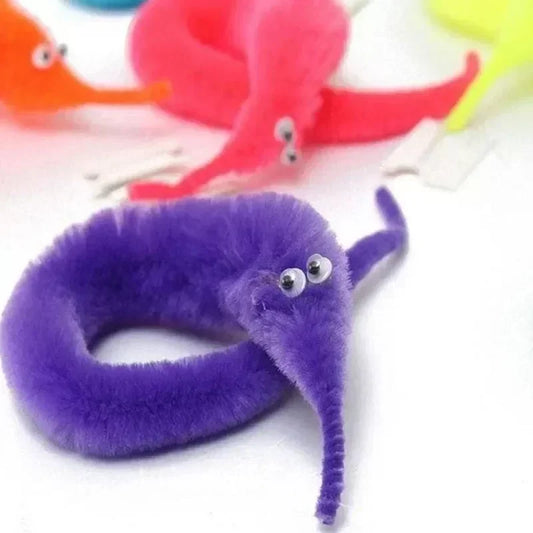 1 vnt Juokingi sliekų stebuklingi rekvizitai žaislai vaikams Pradedantiesiems Wiggly Twisty kirminas su nematomomis stygomis, vakarėlių žaidimai.