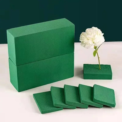6/1pcs Square Flower Foam Bricks Wet Fresh Floral Arrangement Wedding Decoration Holder Plants Mud Artificial Garden Supplies