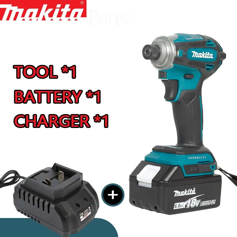Makita DTD172 daugiafunkcis ličio elektrinis įrankis 18V elektrinis atsuktuvas Akumuliatorinis bešepetis elektrinis smūginis gręžtuvas