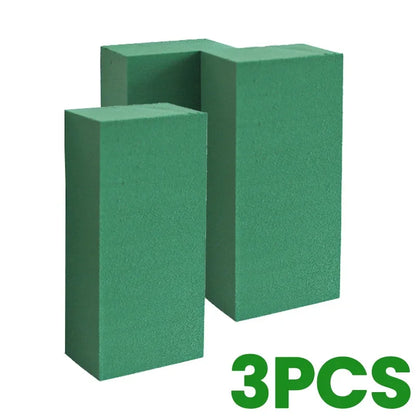 6/1pcs Square Flower Foam Bricks Wet Fresh Floral Arrangement Wedding Decoration Holder Plants Mud Artificial Garden Supplies