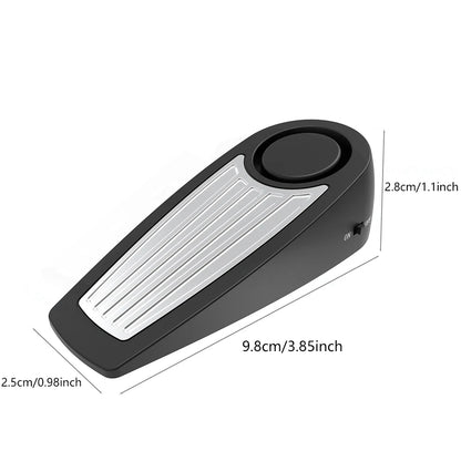 WSDCAM Wireless 120dB Door Stop Alarm Vibration Triggered Sensor Burglar Alarm Wedge Shaped Anti-theft Alarm Door For Hotel Home