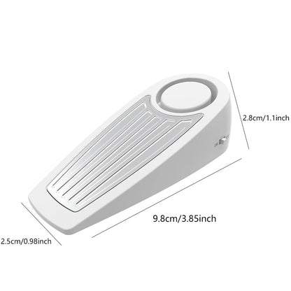 WSDCAM Wireless 120dB Door Stop Alarm Vibration Triggered Sensor Burglar Alarm Wedge Shaped Anti-theft Alarm Door For Hotel Home